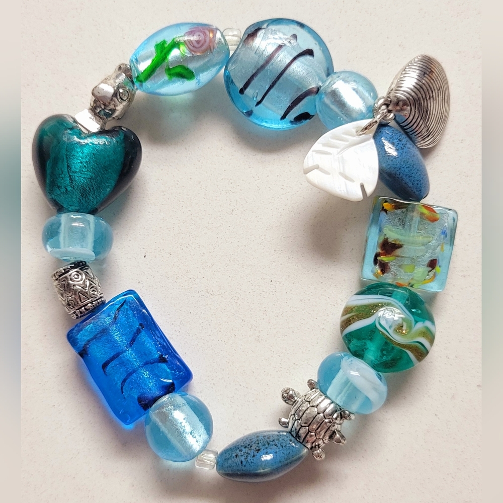Beaded Bracelet - Ocean Themed